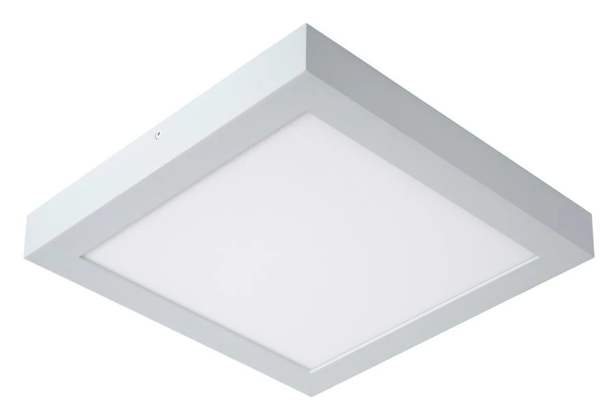 Lucide BRICE-LED - Flush ceiling light Bathroom - LED Dim. - 1x30W 3000K - IP44 - White - turned off